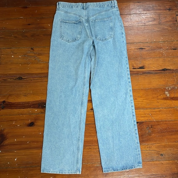 Zara Jeans high waist light wash straight leg Size 10 - Picture 4 of 6